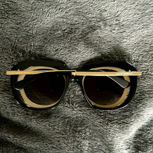 Dolce & Gabbana two tone black and gold acetate sunglasses. Style: DG5104 501/8G - Picture 5 of 12